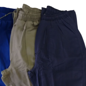 Calça Brim Pesado Elástico Total
