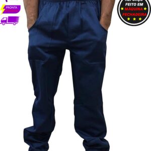 Calça Brim Trabalho Pesado Obra Mecânica Indústria