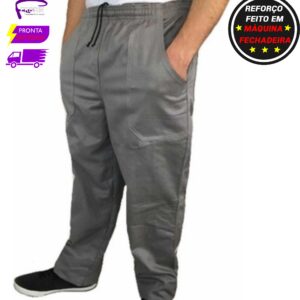 Calça Brim Trabalho Pesado Obra Mecânica Indústria